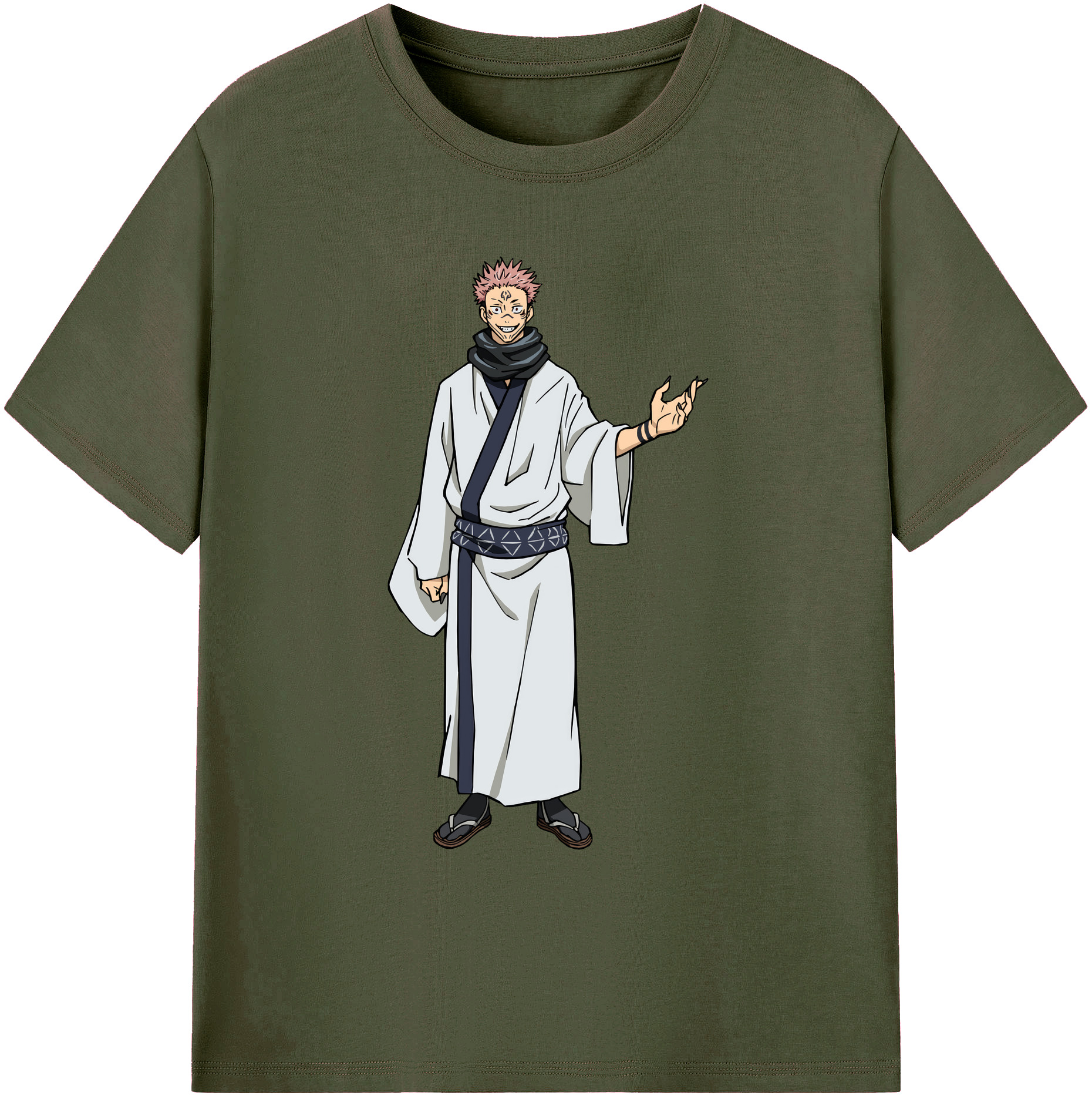 （画像用） 呪術廻戦 Jujutsu Kaisen 綿100％ メンズ半袖Tシャツ｜肌触りやわらか＆通気性